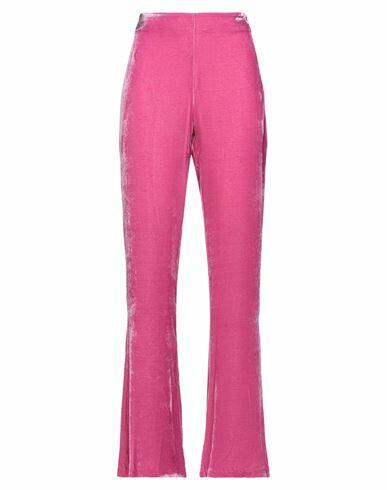 Vivetta Woman Pants Fuchsia Viscose, Silk Cover