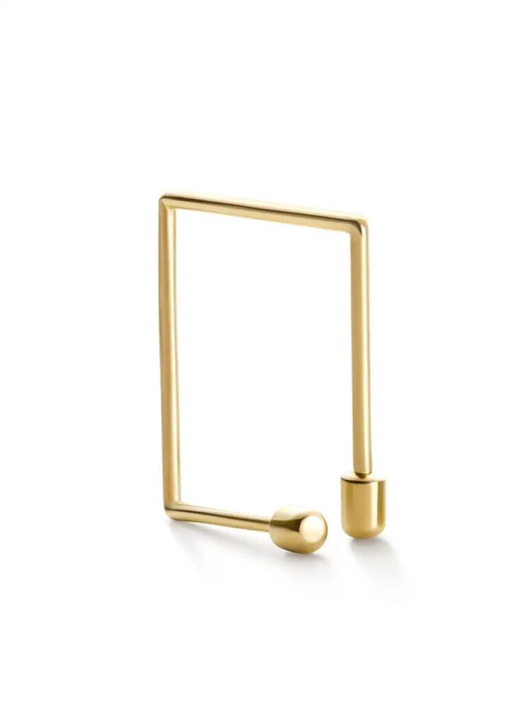 Shihara 18kt yellow gold Twist Square 03 earring Cover