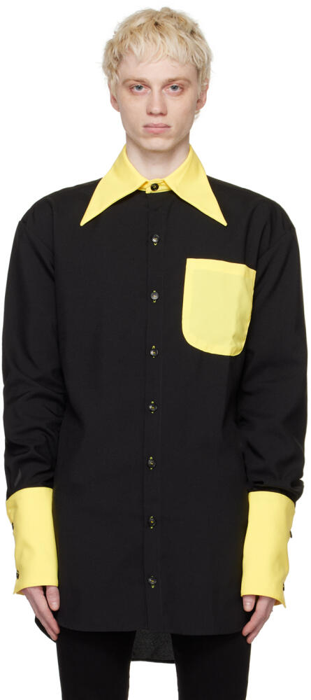 Theophilio Black Button Shirt Cover