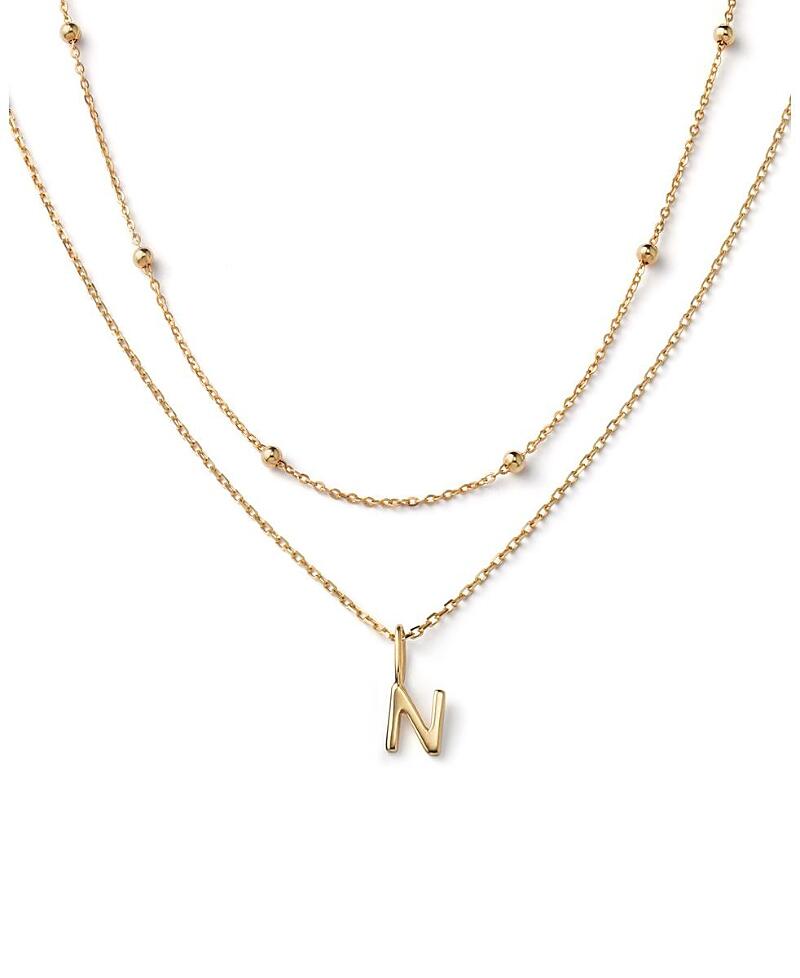 Ana Luisa 10K Gold Layered Letter Necklace Cover