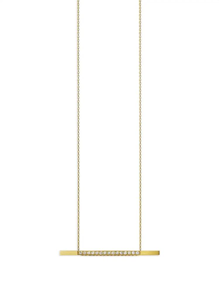 Shihara 18kt yellow gold Bar 02 diamond necklace Cover