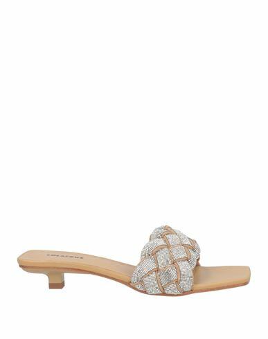 Lola Cruz Woman Sandals Camel Leather Cover