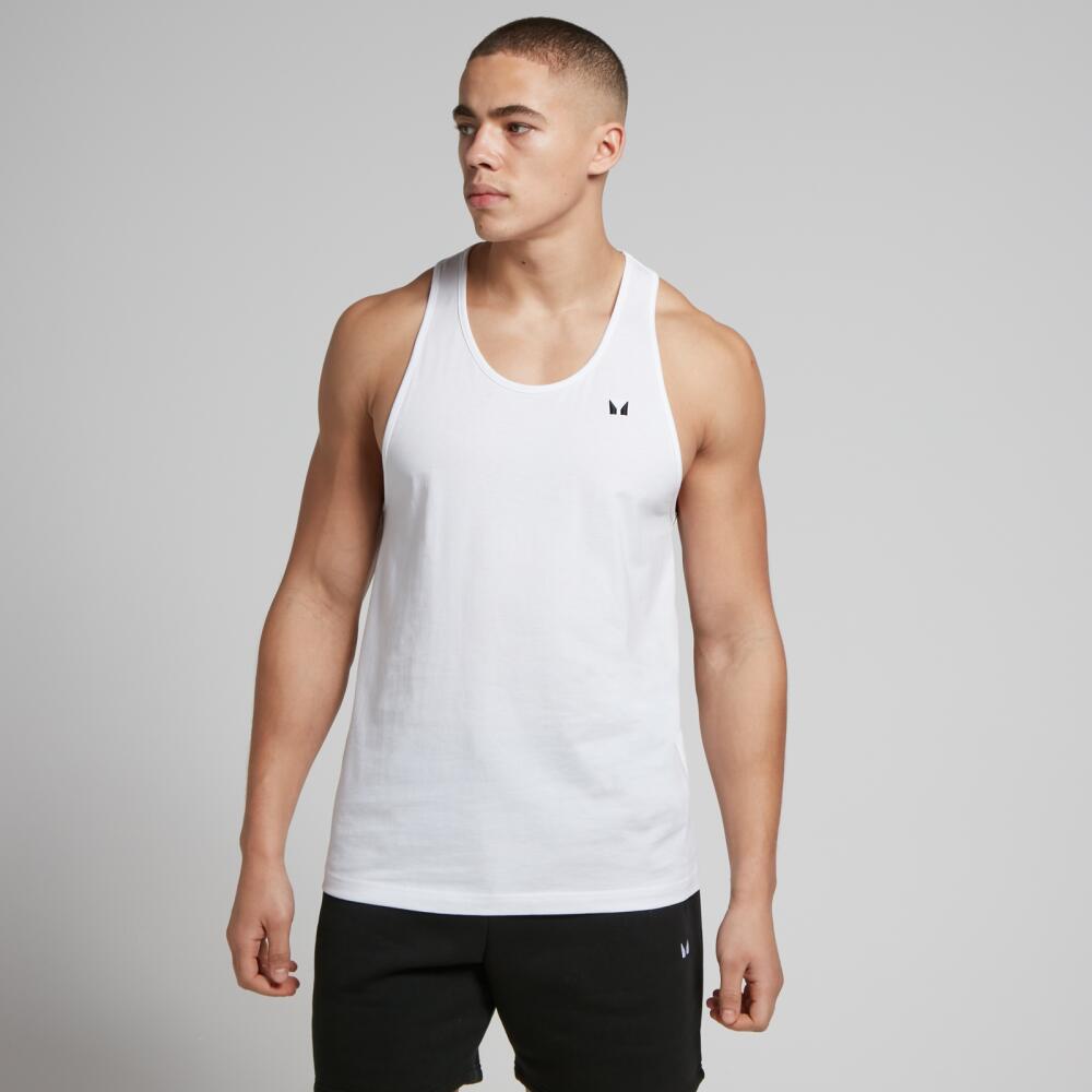 MP Men's Rest Day Stringer Vest - White Cover