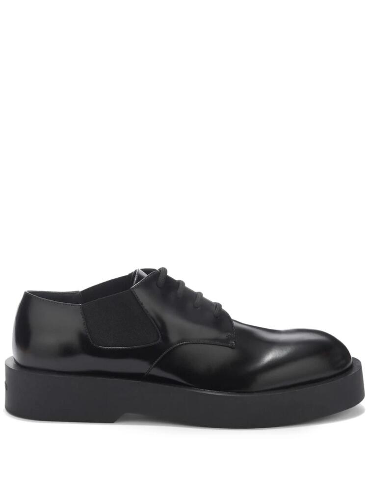 Jil Sander chunky-sole leather Derby shoes - Black Cover