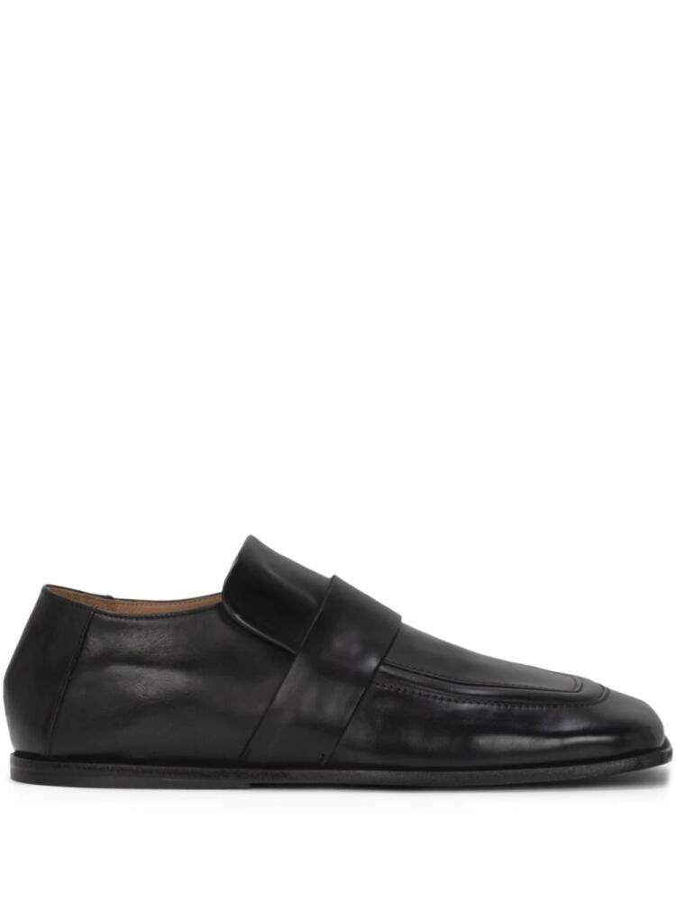 Marsèll Spatola square-toe leather loafers - Black Cover