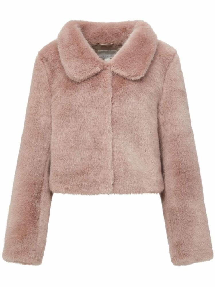 Unreal Fur Tirage cropped faux fur jacket - Pink Cover