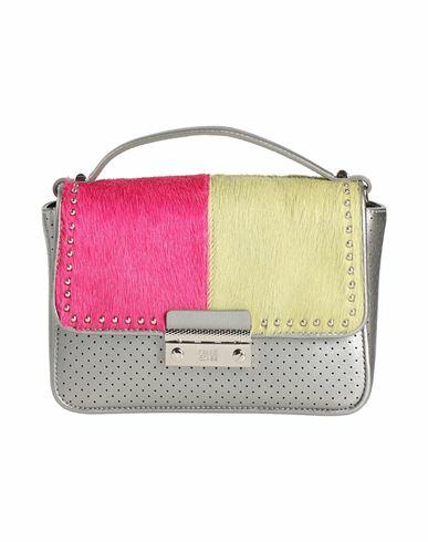 Cavalli Class Woman Handbag Silver Calfskin Cover