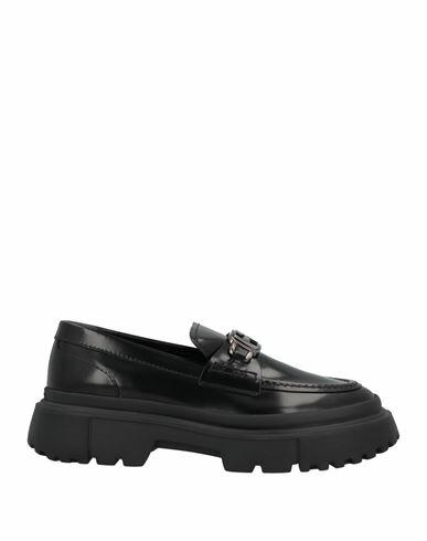 Hogan Woman Loafers Black Soft Leather Cover