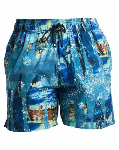 Amiri Man Swim trunks Blue Polyester Cover