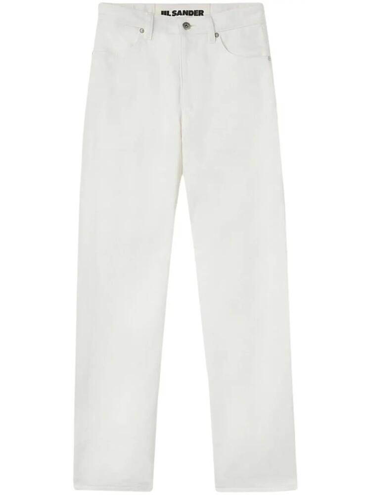 Jil Sander cropped straight-leg jeans - White Cover