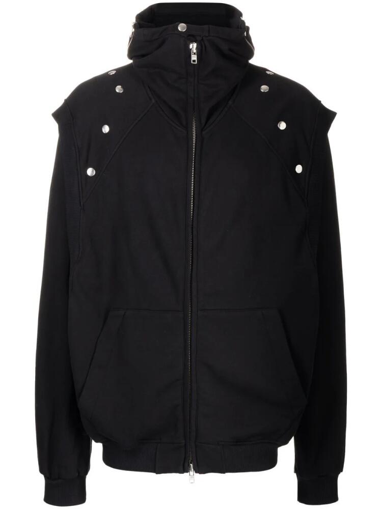 Walter Van Beirendonck hooded zipped-up jacket - Black Cover