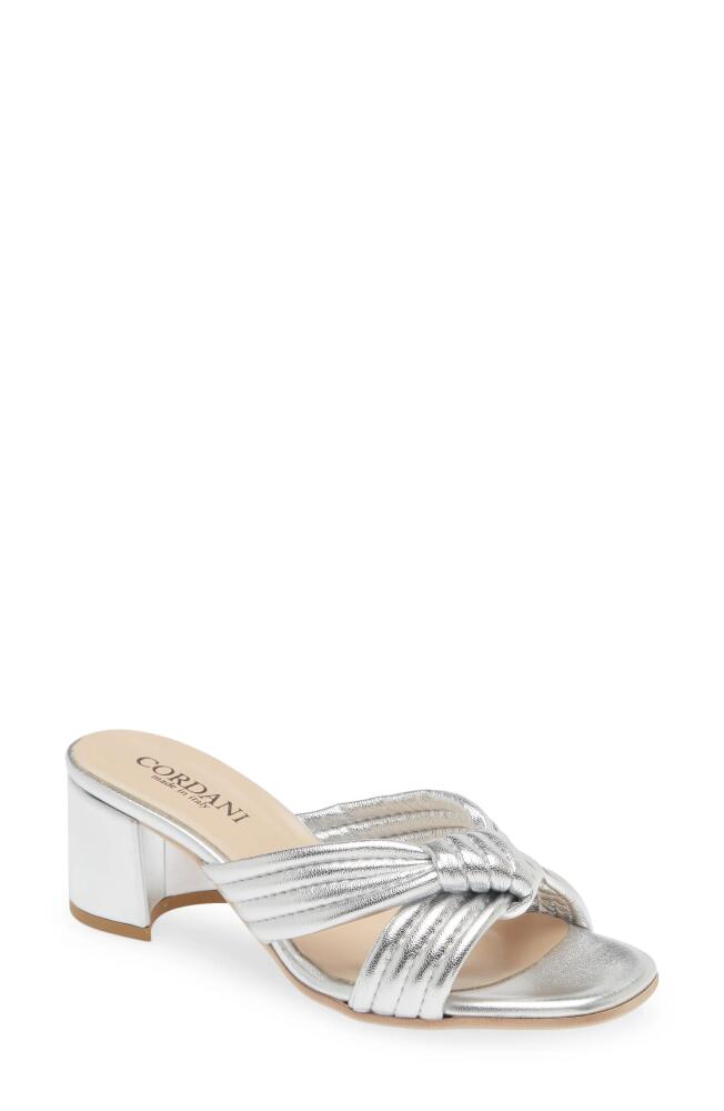 Cordani Imani Metallic Slide Sandal in Argento Cover