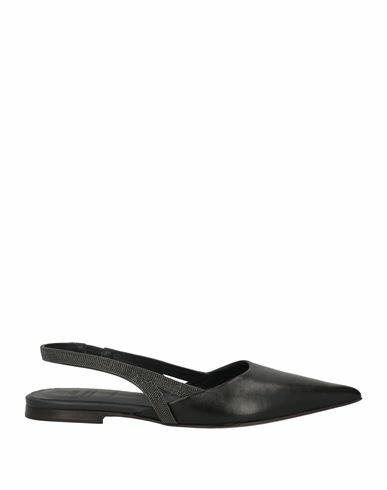 Brunello Cucinelli Woman Ballet flats Black Leather Cover