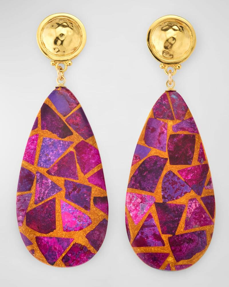 Devon Leigh Copper-Infused Purple Turquoise Drop Earrings Cover