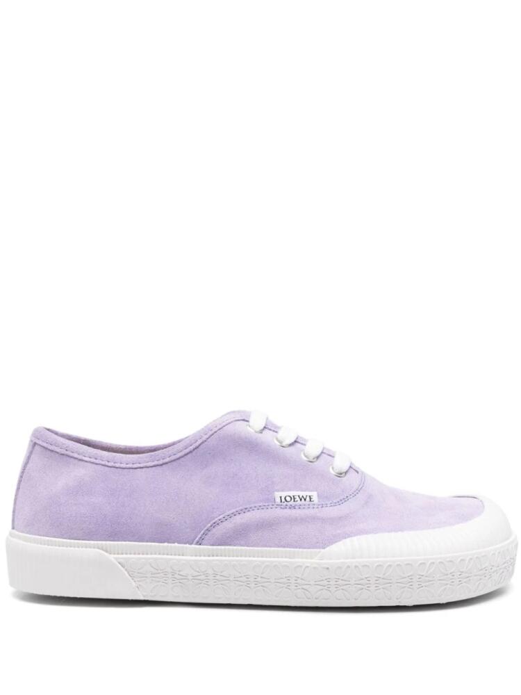 LOEWE Anagram-motif sneakers - Purple Cover