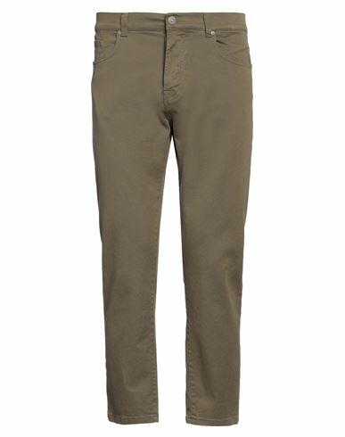 Imperial Man Pants Military green Cotton, Elastane Cover