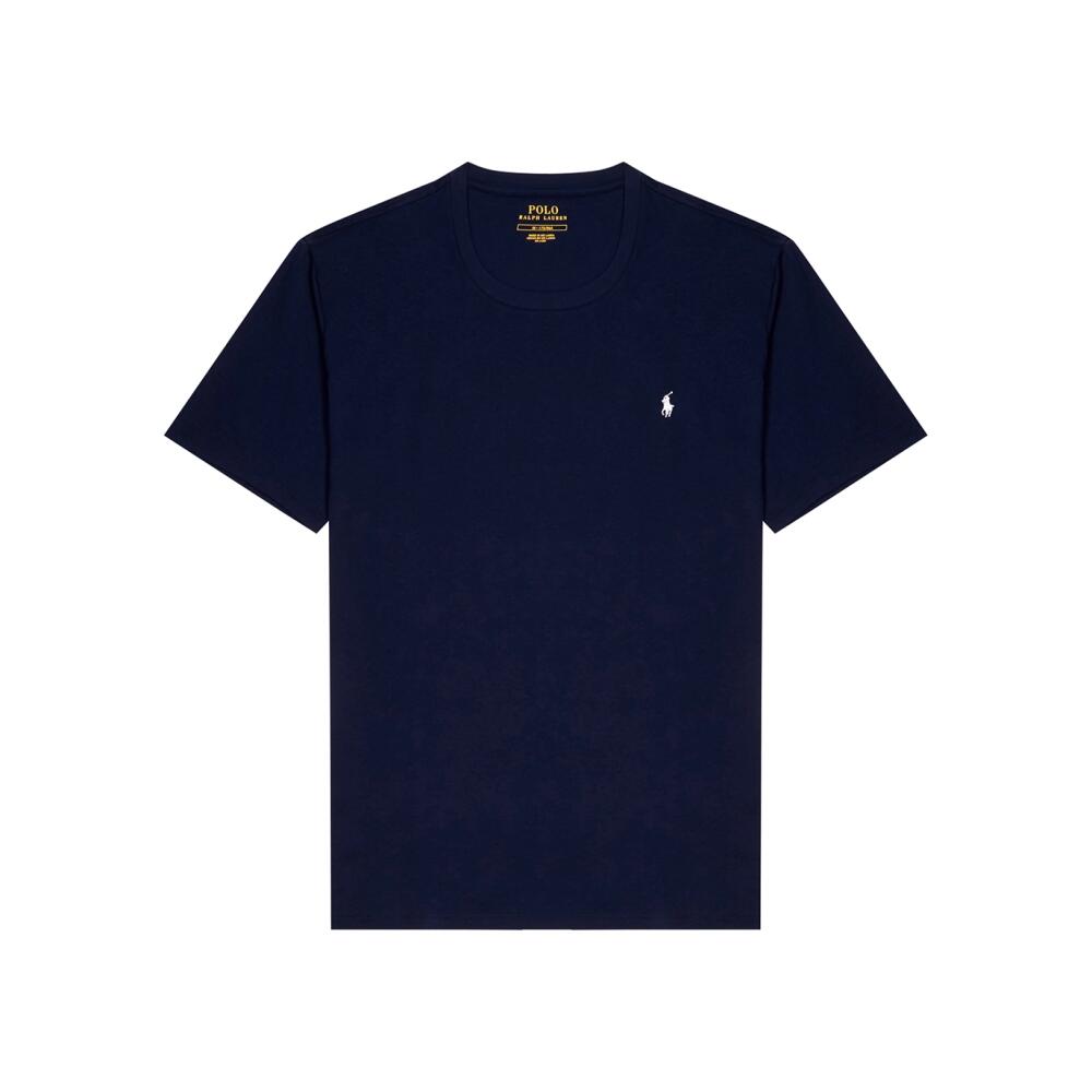 Polo Ralph Lauren Logo-embroidered Cotton T-shirt - Navy Cover