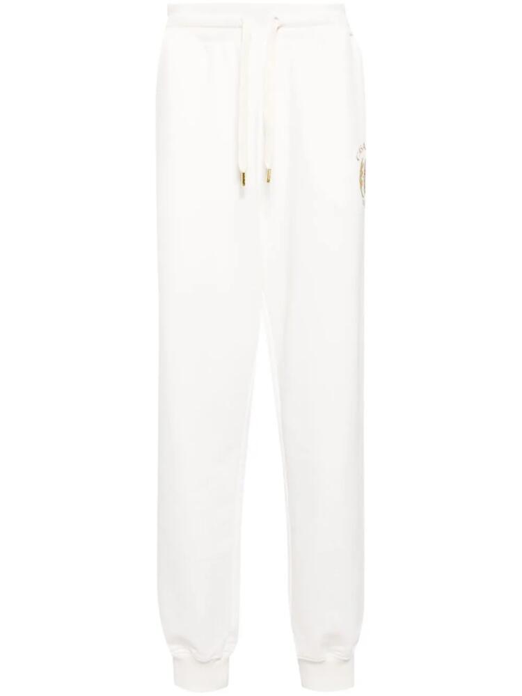 Casablanca Joyaux D'Afrique Tennis Club organic cotton track pants - White Cover