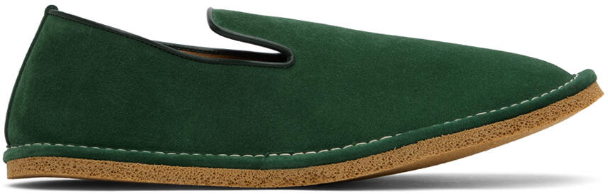 Dries Van Noten Green Slip-On Loafers Cover