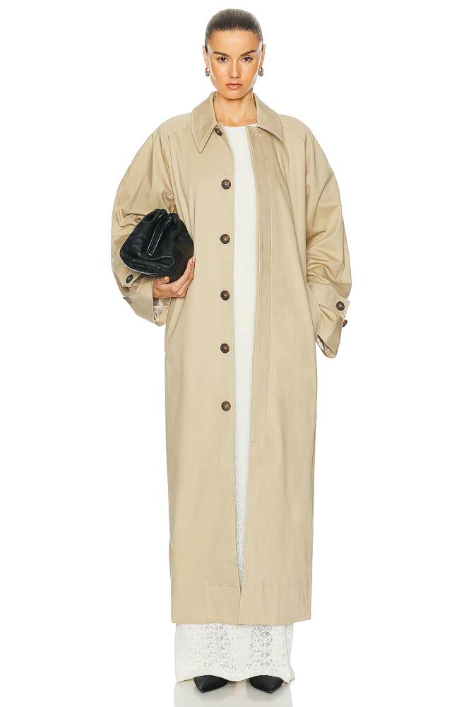 L'Academie by Marianna Ayisa Trench Coat in Tan Cover