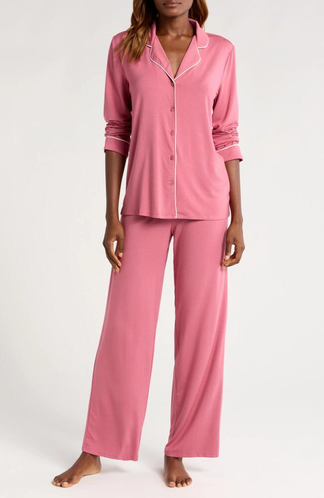 Nordstrom Moonlight Eco Knit Pajamas in Pink Mauve Cover