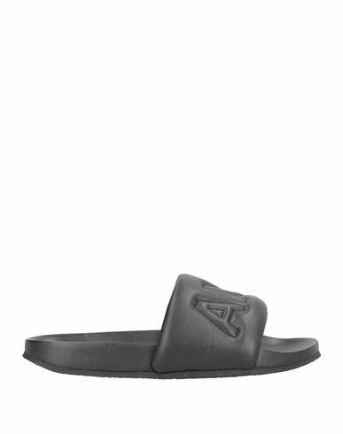 Ambush Woman Sandals Black Soft Leather Cover