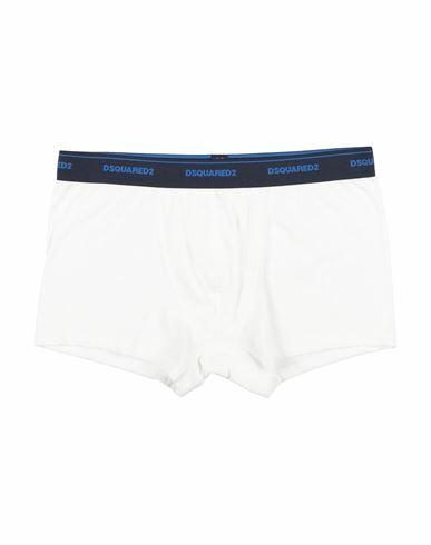 Dsquared2 Man Boxer White Cotton, Elastane Cover