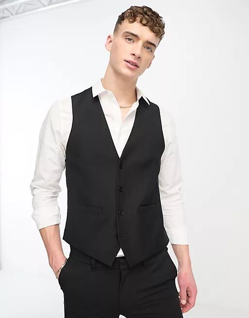 French Connection suit vest in black Cover