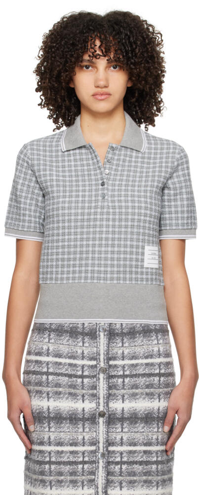 Thom Browne Gray Check Polo Cover