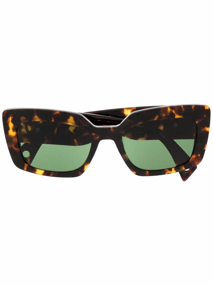 Lanvin green-tinted tortoiseshell-effect sunglasses - Brown Cover