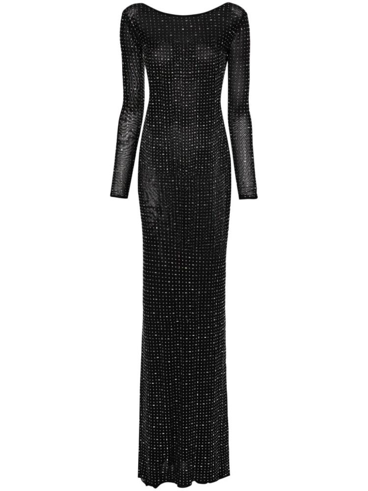 Atu Body Couture x Rue Ra rhinestone-embellished gown - Black Cover