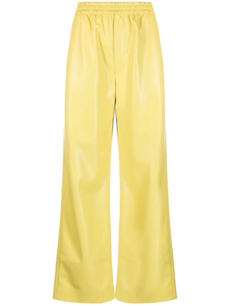 Nanushka Lorca faux-leather trousers - Yellow Cover