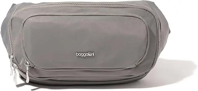 Baggallini On The Go Large Belt Bag Waist Pack (Steel Grey Twill) Bags Cover