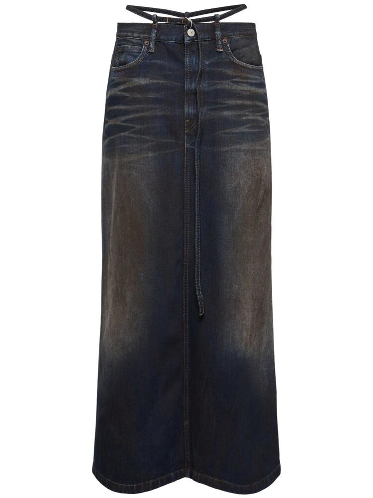 ACNE STUDIOS Talia Denim Long Skirt Cover