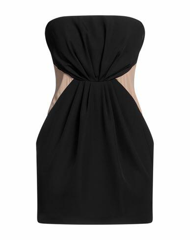 Monique Garçonne Woman Mini dress Black Polyester, Elastane Cover