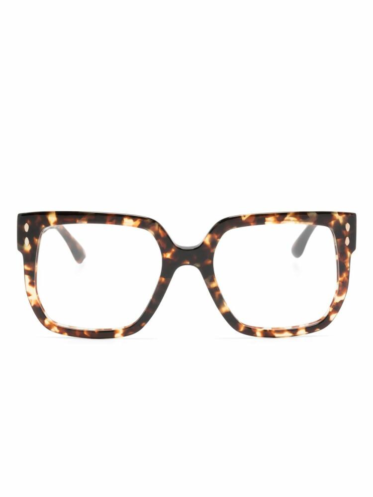 Isabel Marant Eyewear tortoiseshell square-frame glasses - Brown Cover