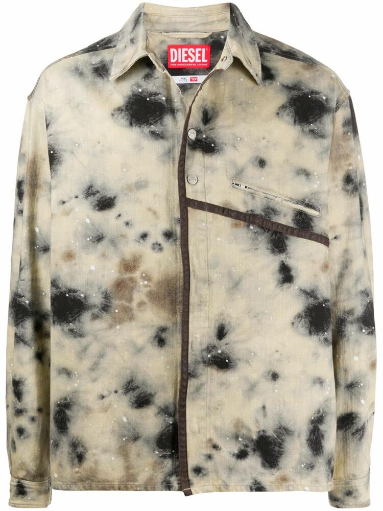 A-COLD-WALL* x Diesel Red Tag stain-print lightweight jackets - Neutrals Cover