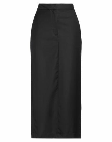 Roberto Collina Woman Midi skirt Black Wool Cover