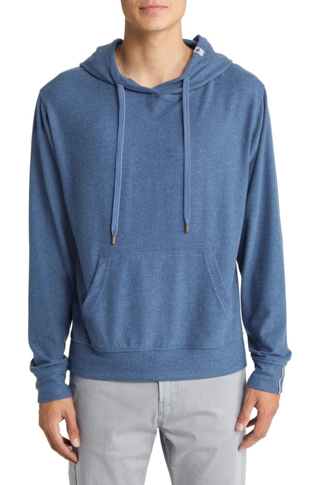 Stone Rose Performance Fleece Hoodie in Denim Blue Cover