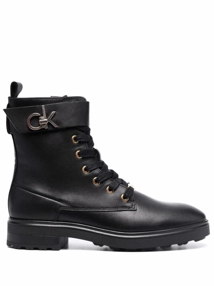 Calvin Klein Cleat biker boots - Black Cover