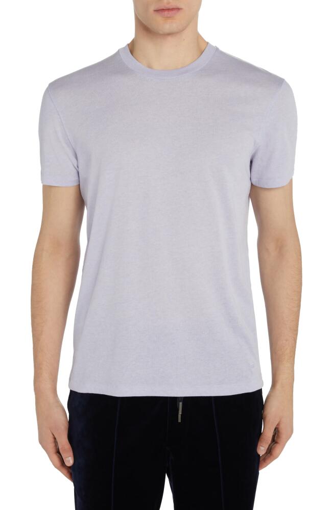 TOM FORD Short Sleeve Crewneck T-Shirt in Lavander Cover