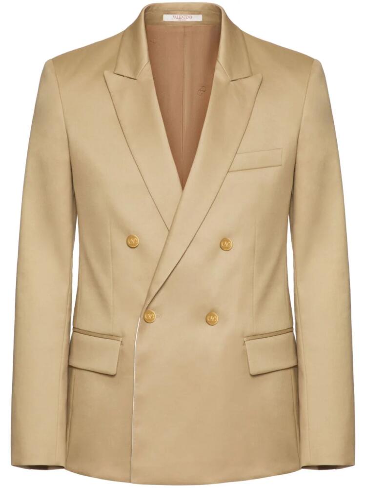 Valentino Garavani peak-lapels double-breasted blazer - Neutrals Cover