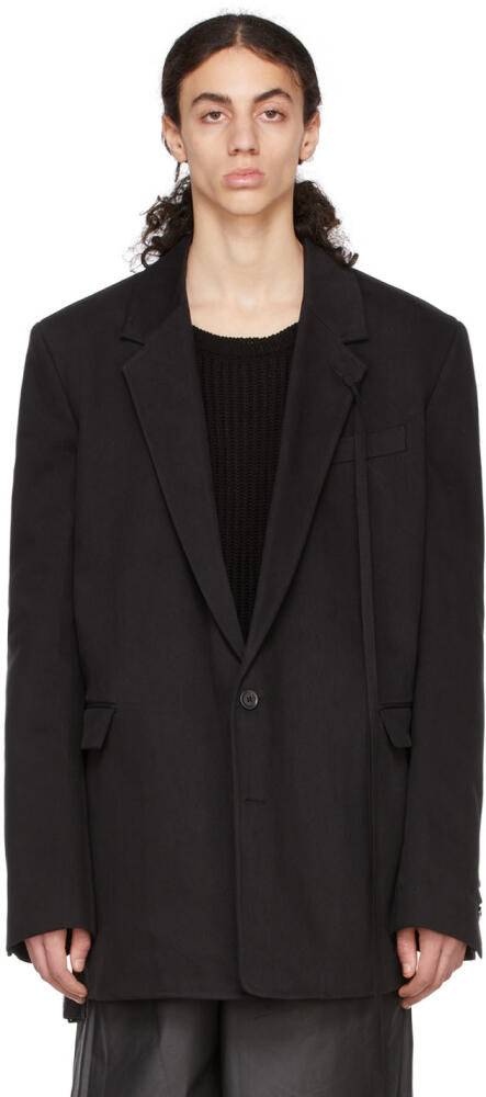 Ann Demeulemeester Black Den Slouchy Blazer Cover