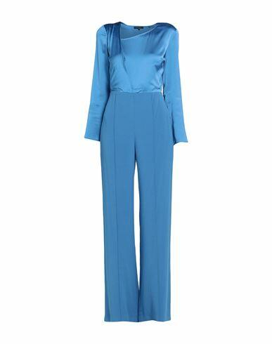 Patrizia Pepe Sera Woman Jumpsuit Azure Viscose, Elastane Cover