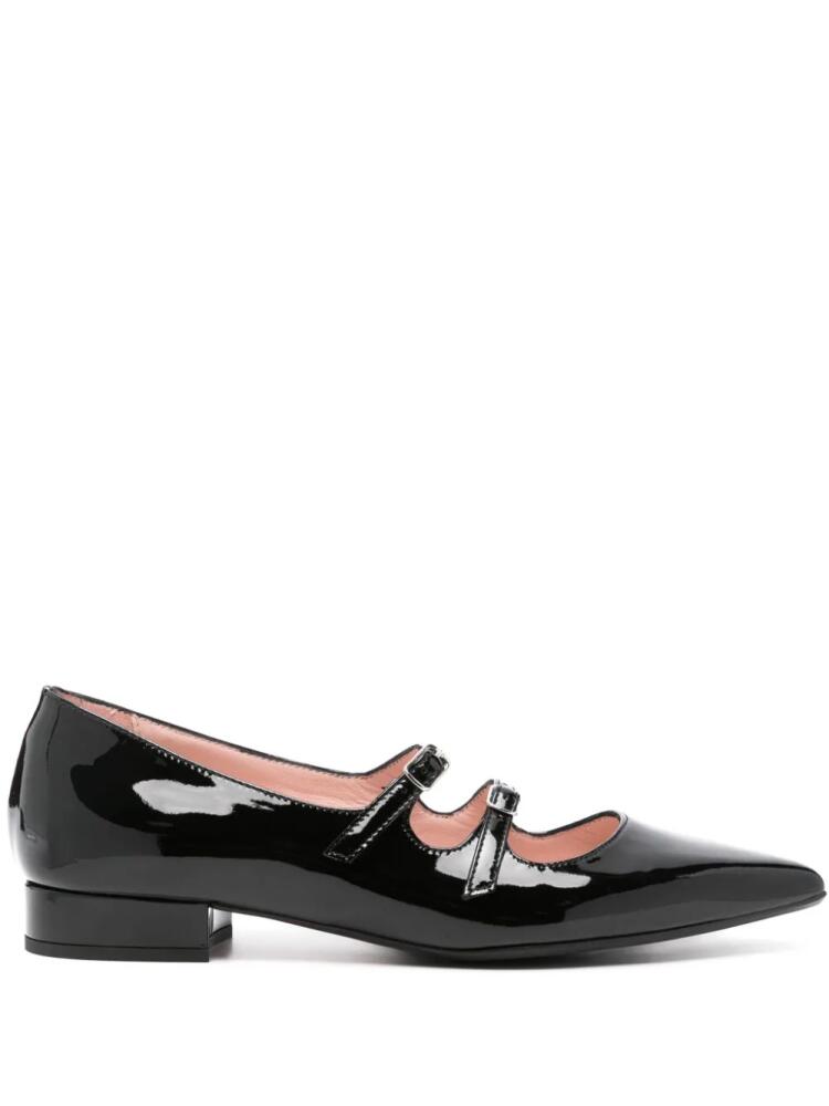 Anna F. patent Mary Jane ballet flats - Black Cover