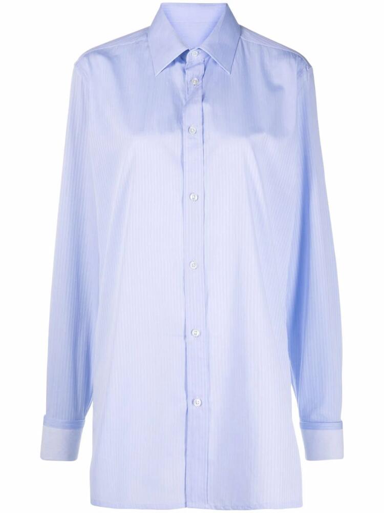 Maison Margiela stripe-print shirt - Blue Cover