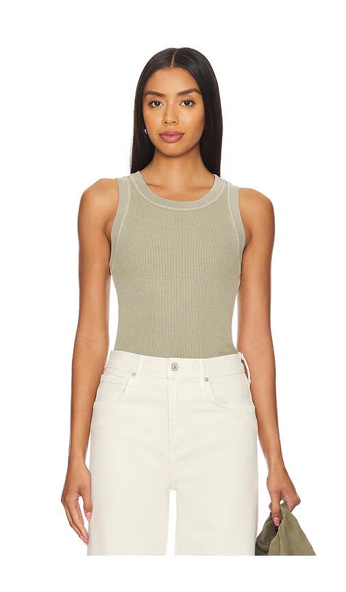 Citizens of Humanity Isabel Rib Tank in Olive Cover