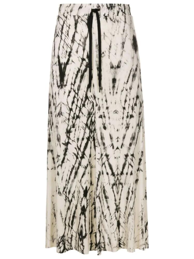 Uma | Raquel Davidowicz abstract-pattern high-waisted skirt - Black Cover