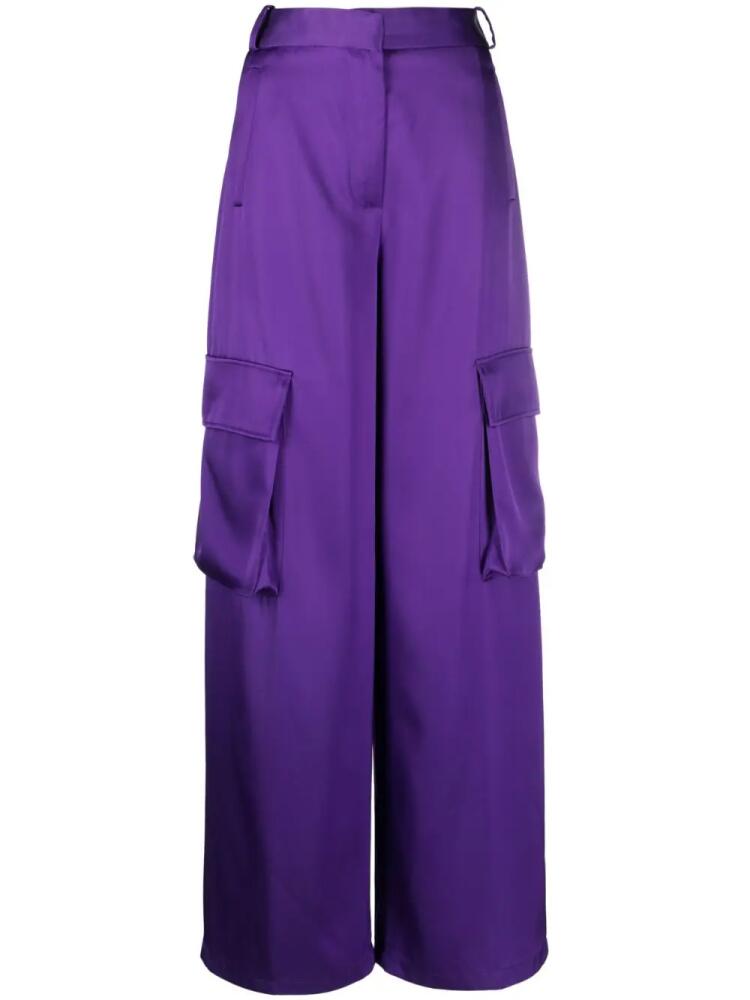 Versace wide-leg cargo trousers - Purple Cover