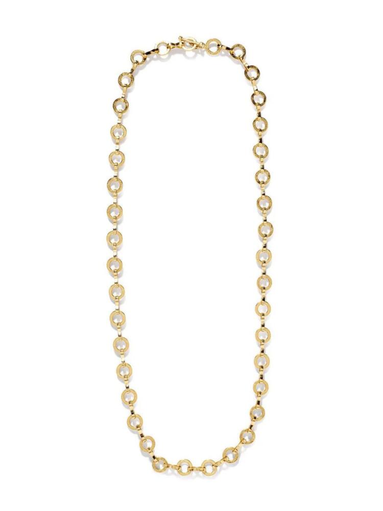 Azlee 18kt yellow gold Heavy Circle-Link chain necklace Cover